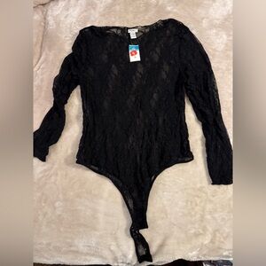 Rue21 Black Lace Bodysuit